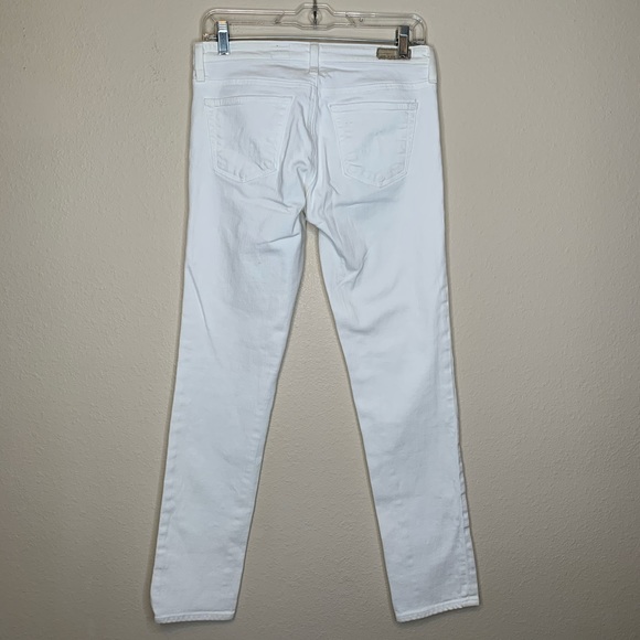 AG The Stilt Cigarette Leg White Jeans - Picture 5 of 8